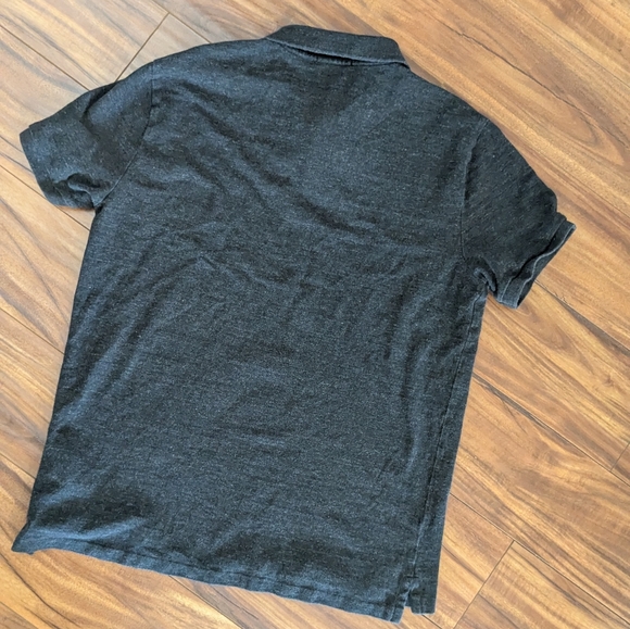  Polo Ralph Lauren Men's Classic Slim Fit In Black Marled Heather Sz Large - Picture 4 of 6